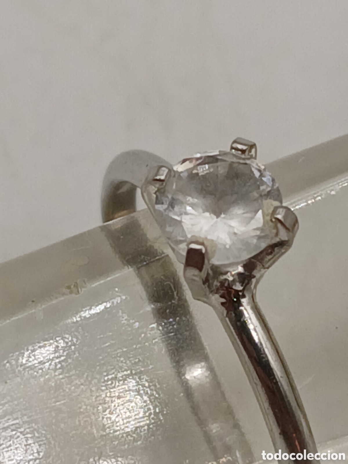 Joyeria: Anillo de pedida plata 925mls y diamante - Foto 3