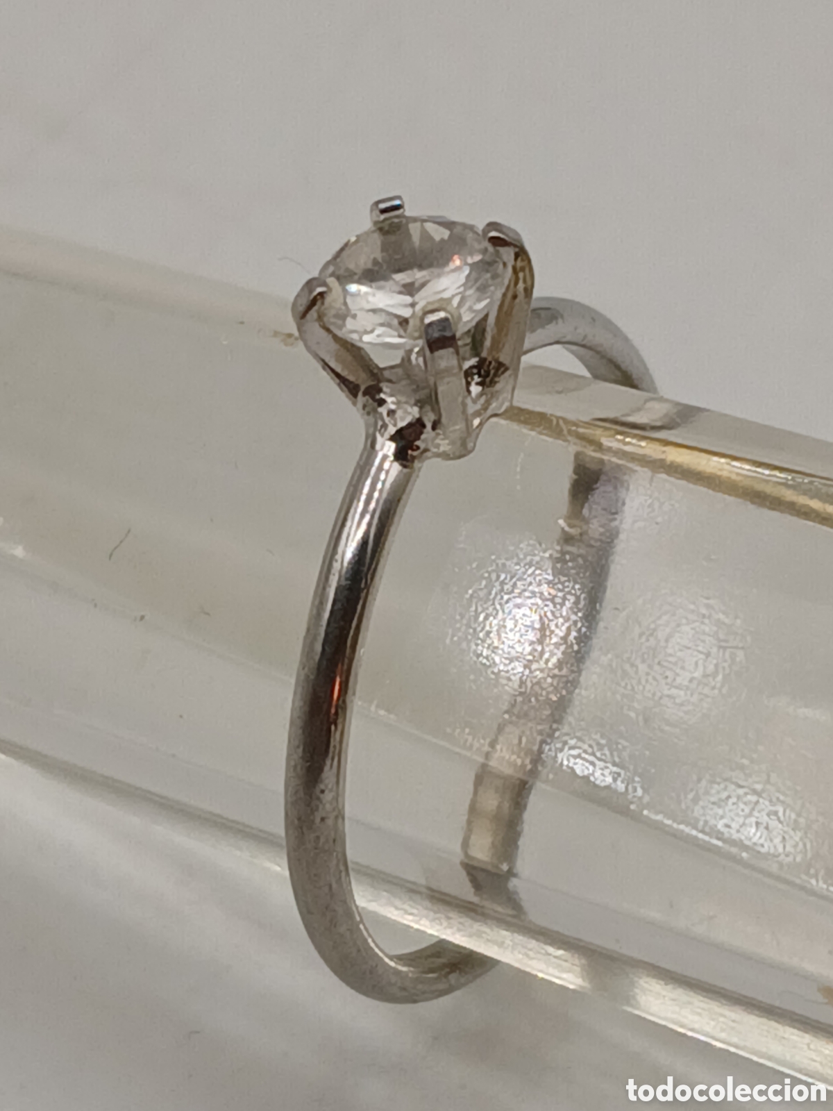 Joyeria: Anillo de pedida plata 925mls y diamante - Foto 4