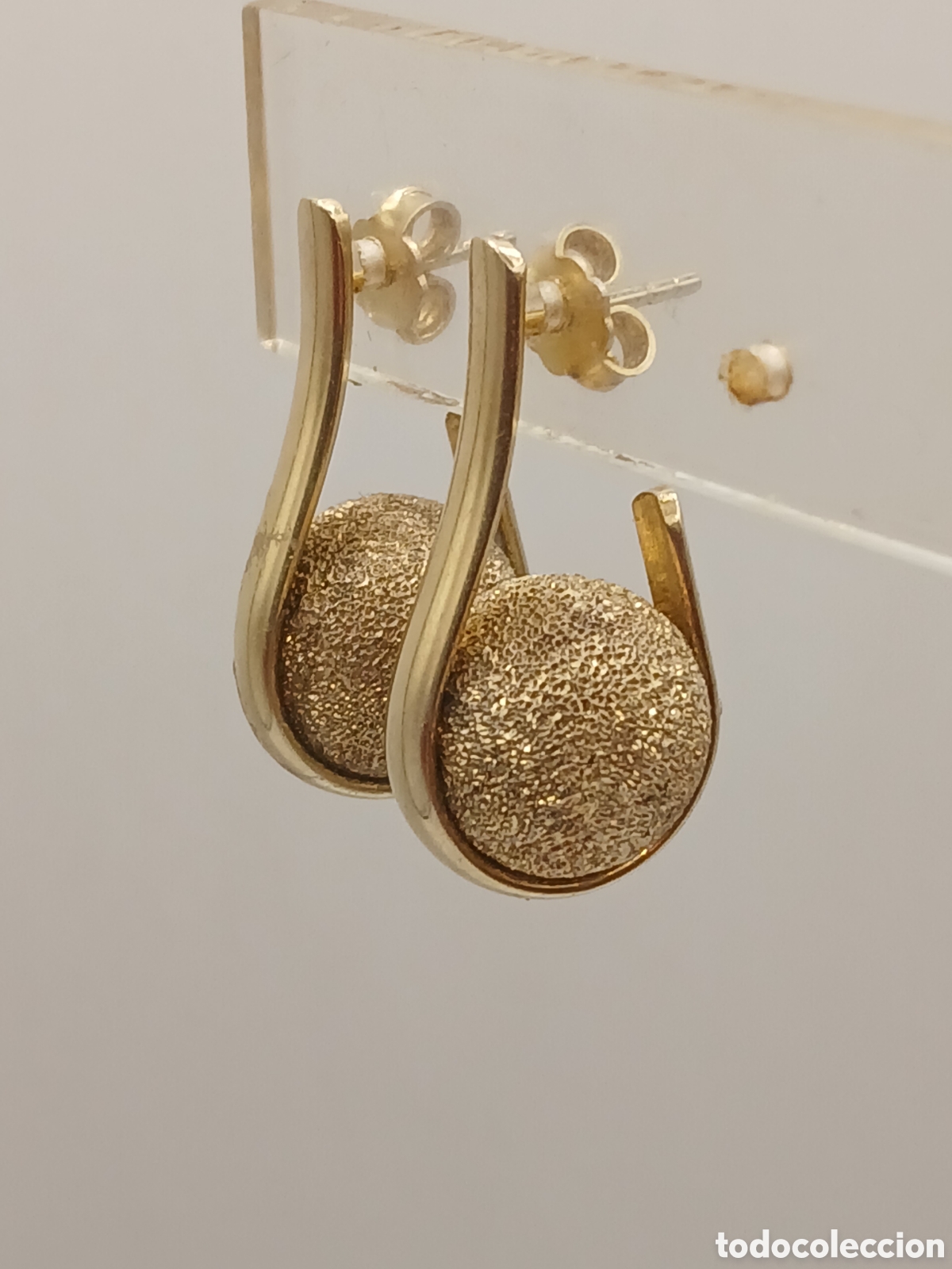Joyeria: Pendientes plata 925mls chapado oro - Foto 2