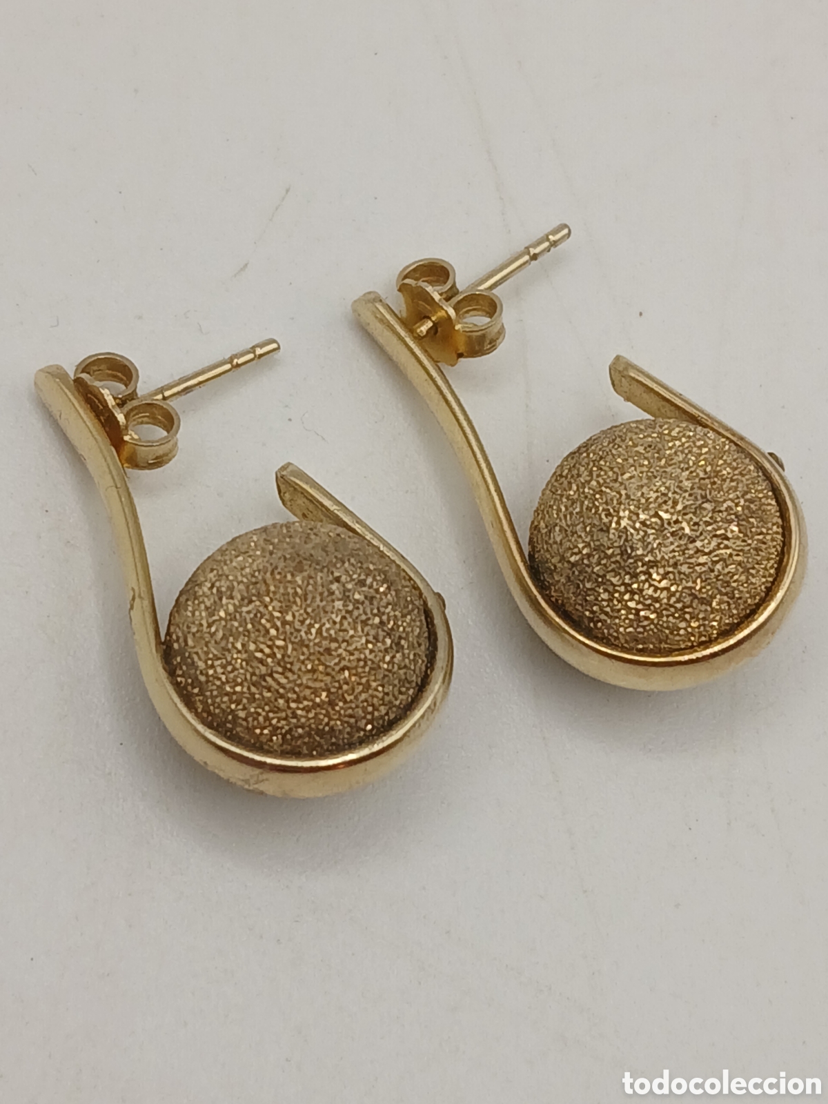 Joyeria: Pendientes plata 925mls chapado oro - Foto 3