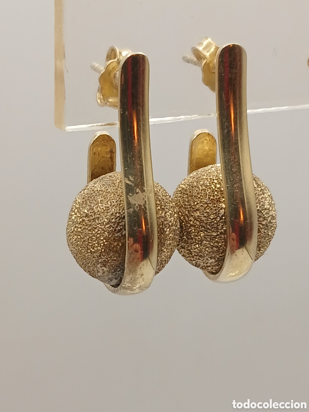 Joyeria: Pendientes plata 925mls chapado oro - Foto 1
