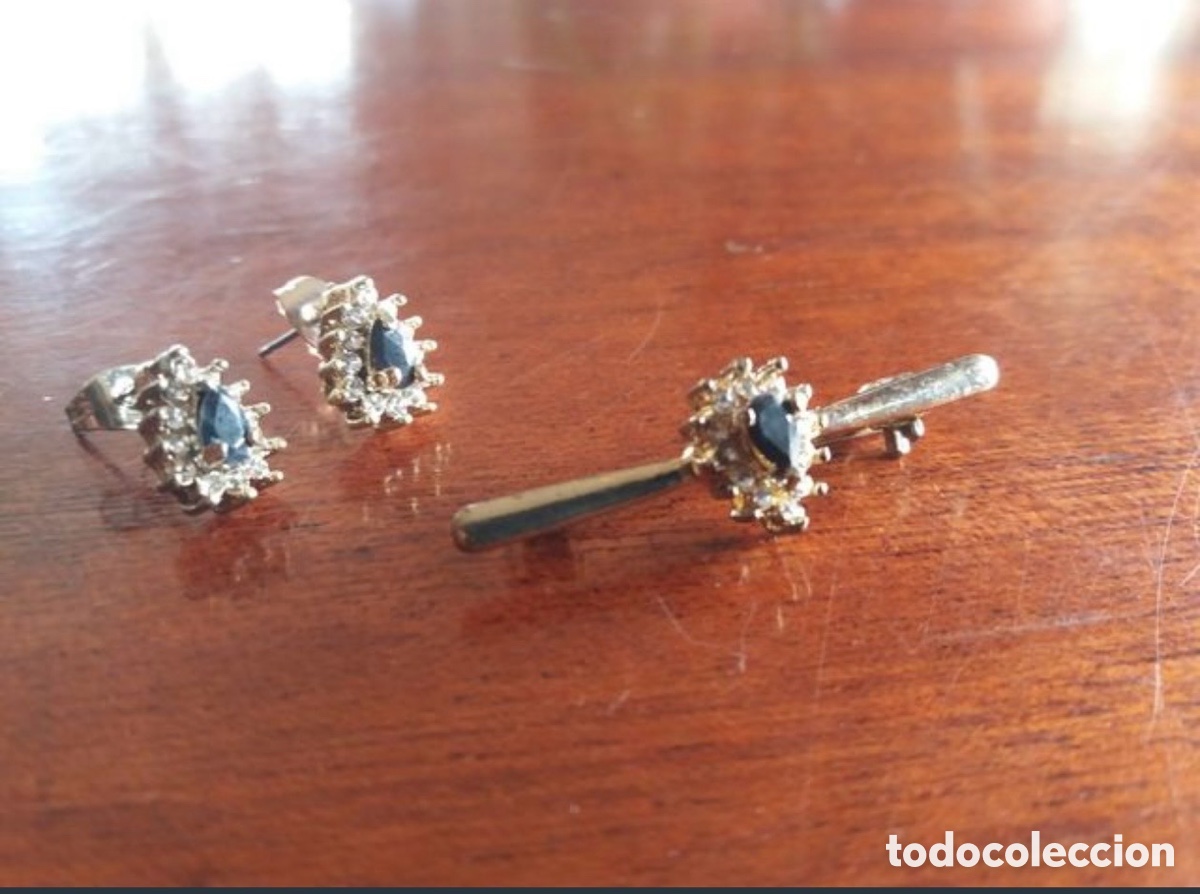 Joyeria: Pendientes y broche de piedras - Foto 2
