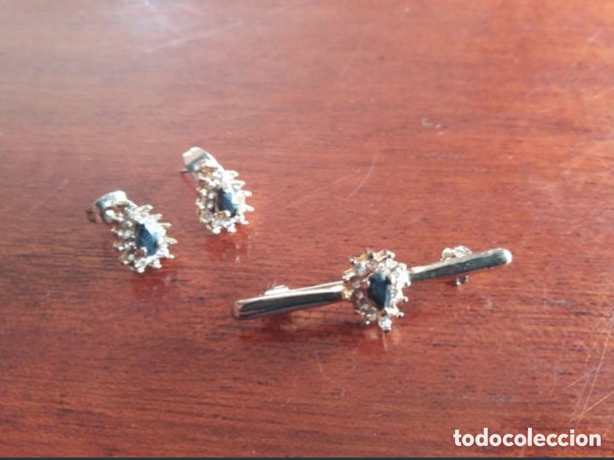 Joyeria: Pendientes y broche de piedras - Foto 1