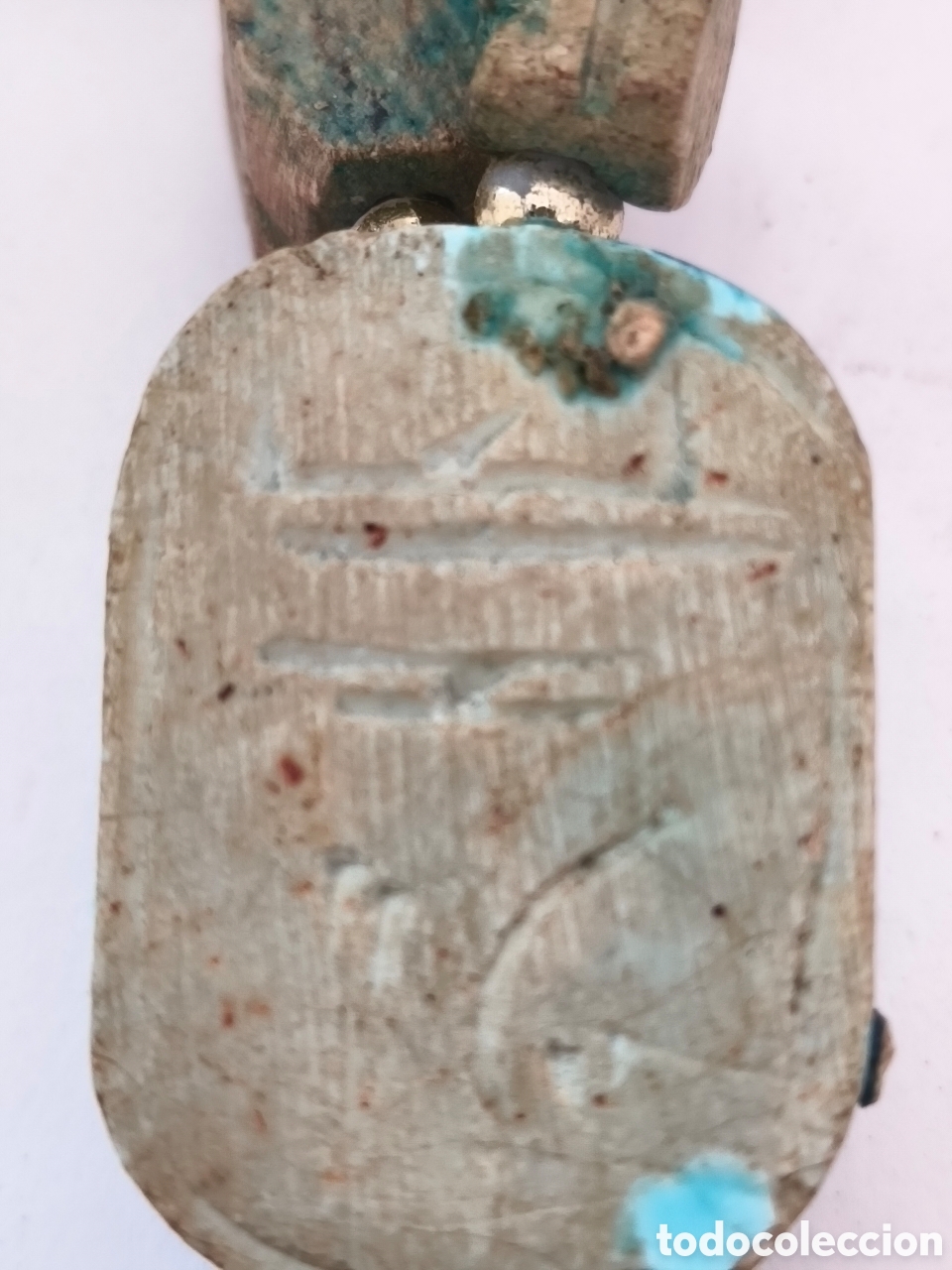 Joyeria: Collar estilo egipcio con piedras s&iacute;mil escarabajos - Foto 4