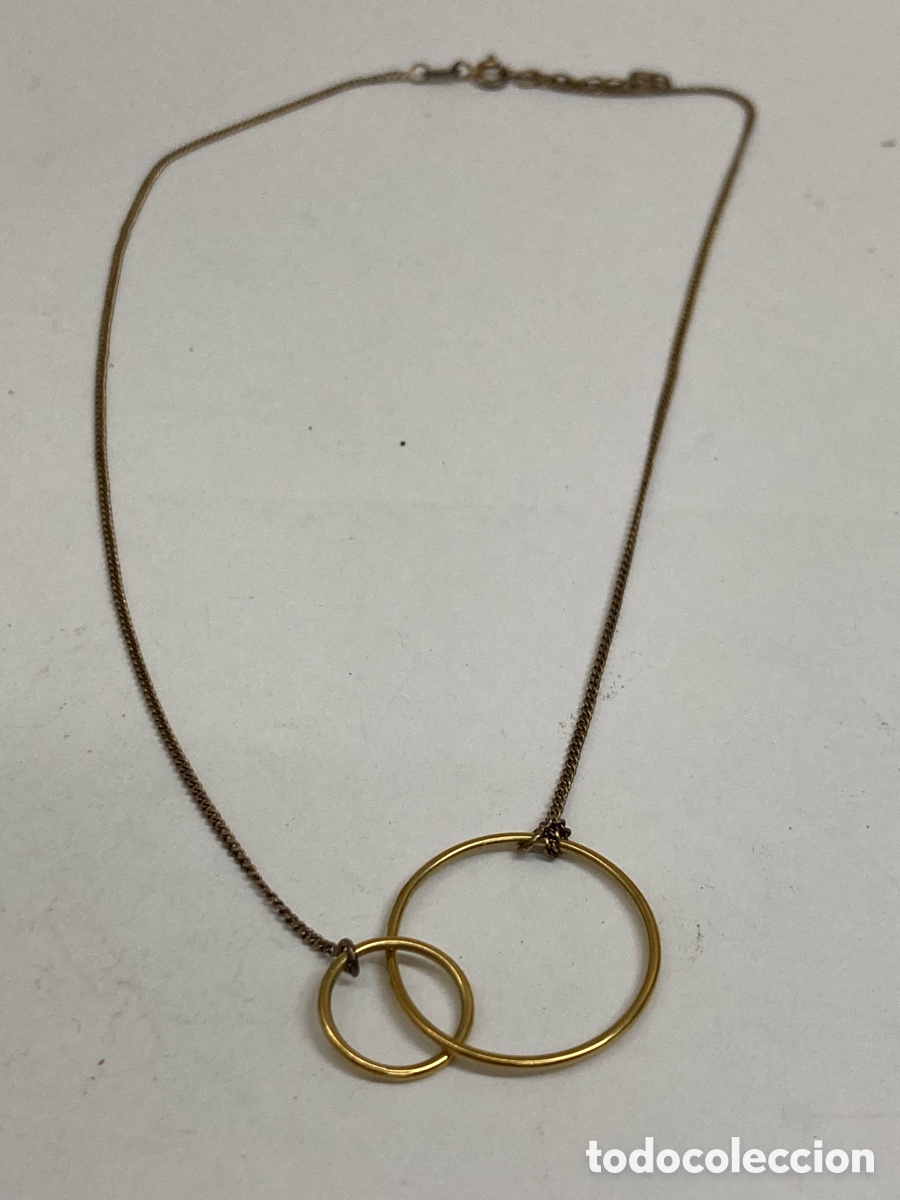 Joyeria: Collar de plata dorada CC420 - Foto 1