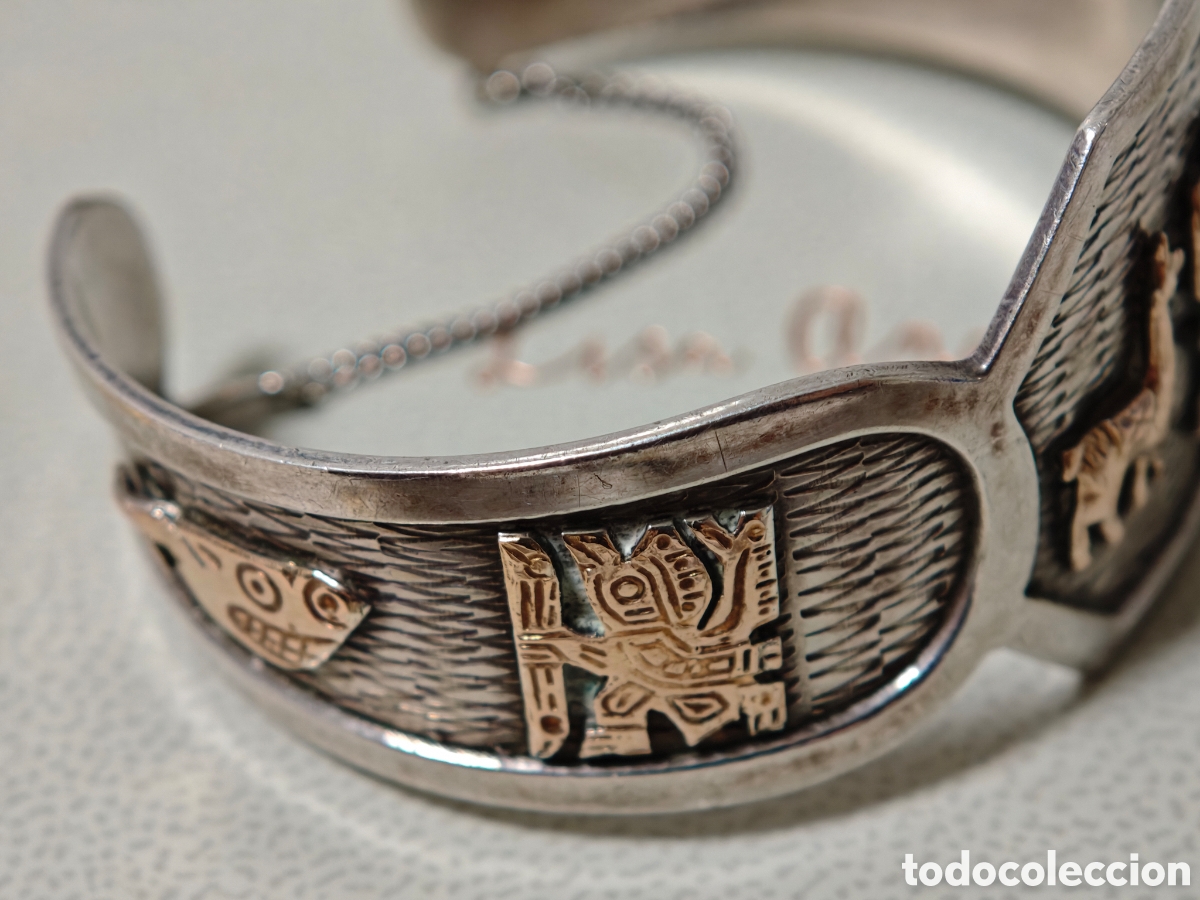 Joyeria: Brazalete de oro 18 kilates y plata de ley - Foto 6