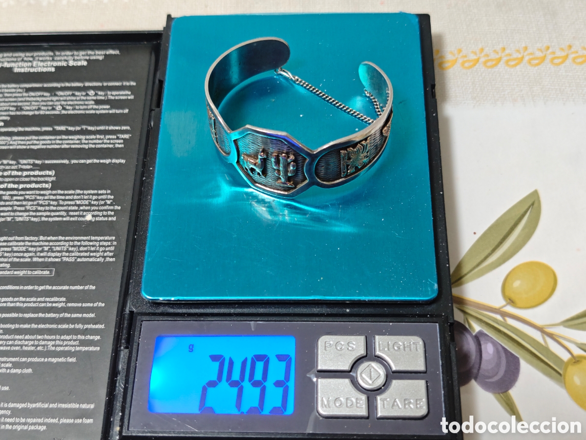 Joyeria: Brazalete de oro 18 kilates y plata de ley - Foto 8