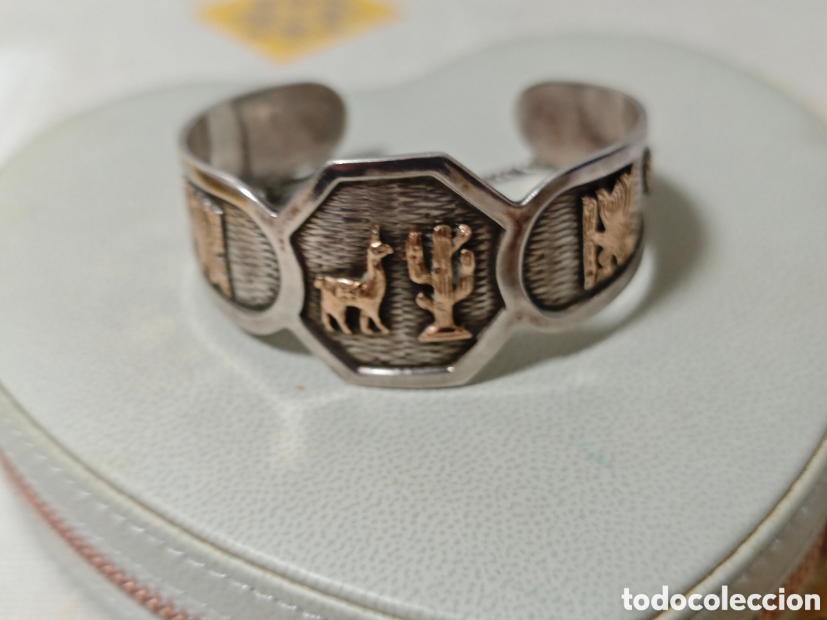 Joyeria: Brazalete de oro 18 kilates y plata de ley - Foto 9