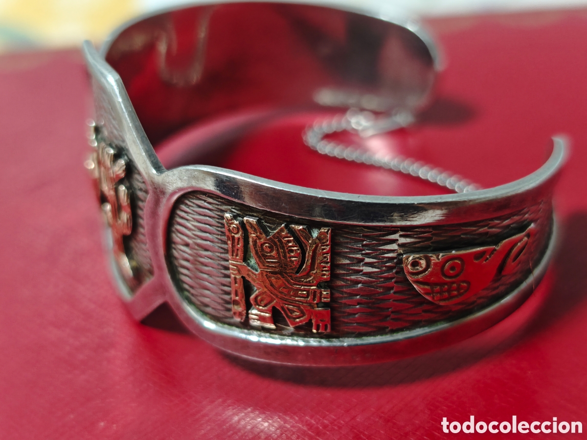 Joyeria: Brazalete de oro 18 kilates y plata de ley - Foto 12
