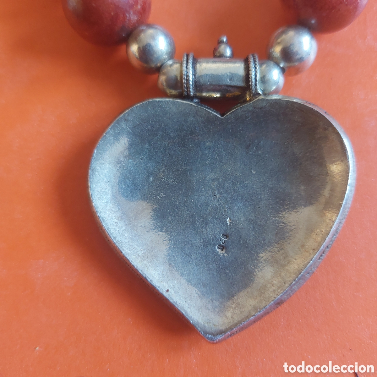 Joyeria: Collar de perlas y coraz&oacute;n de plata - Foto 2