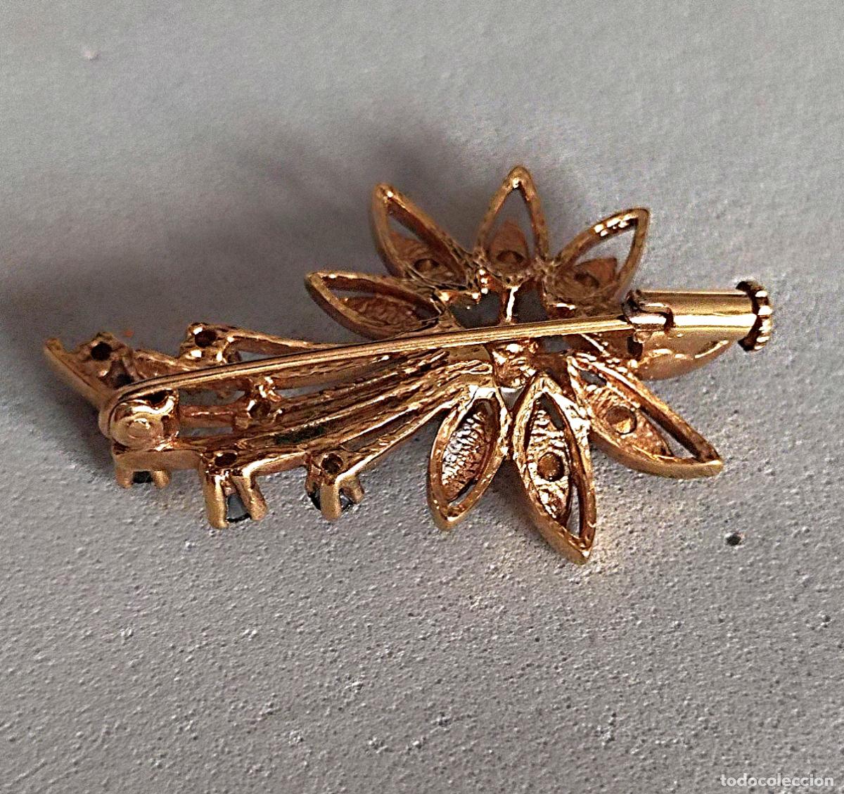 Joyeria: Broche dorado, de plata rodiada. - Foto 2