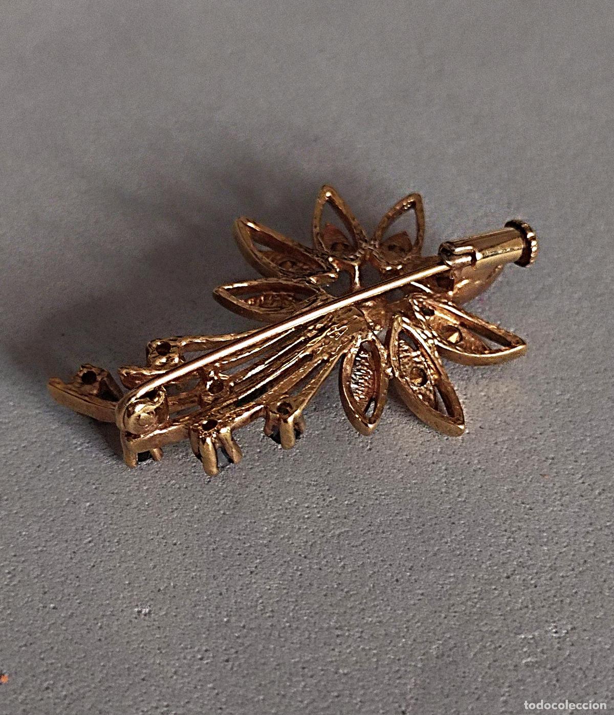 Joyeria: Broche dorado, de plata rodiada. - Foto 6