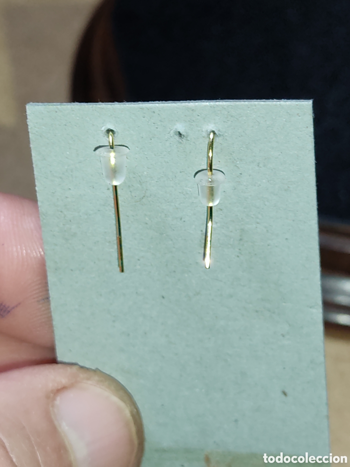 Joyeria: Pendientes estrella de n&aacute;car y cristal.Vinrage. - Foto 2