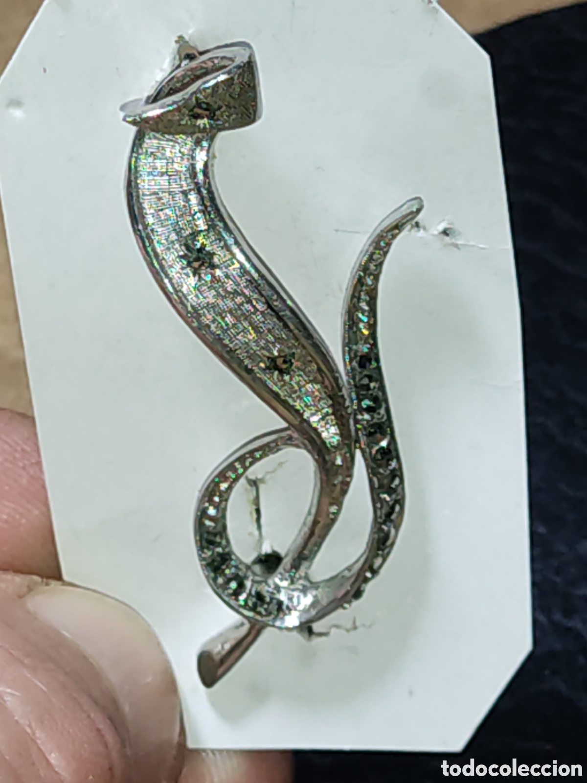 Joyeria: Broche hoja rodiada.Vintage - Foto 1