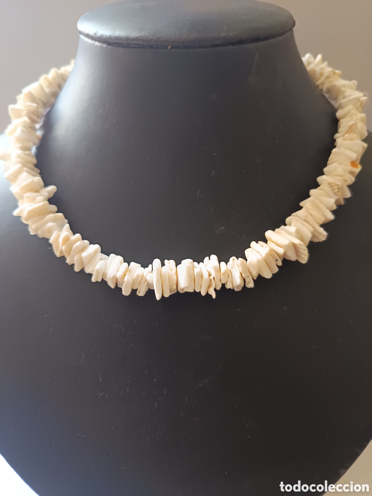 Joyeria: Collar de trocitos de conchas caracolas vintage - Foto 1
