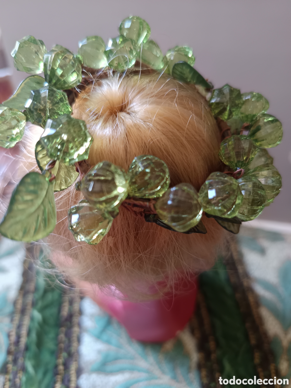 Joyeria: Corona verde de hojas para mu&ntilde;eca Ni&ntilde;o Jesus - Foto 3