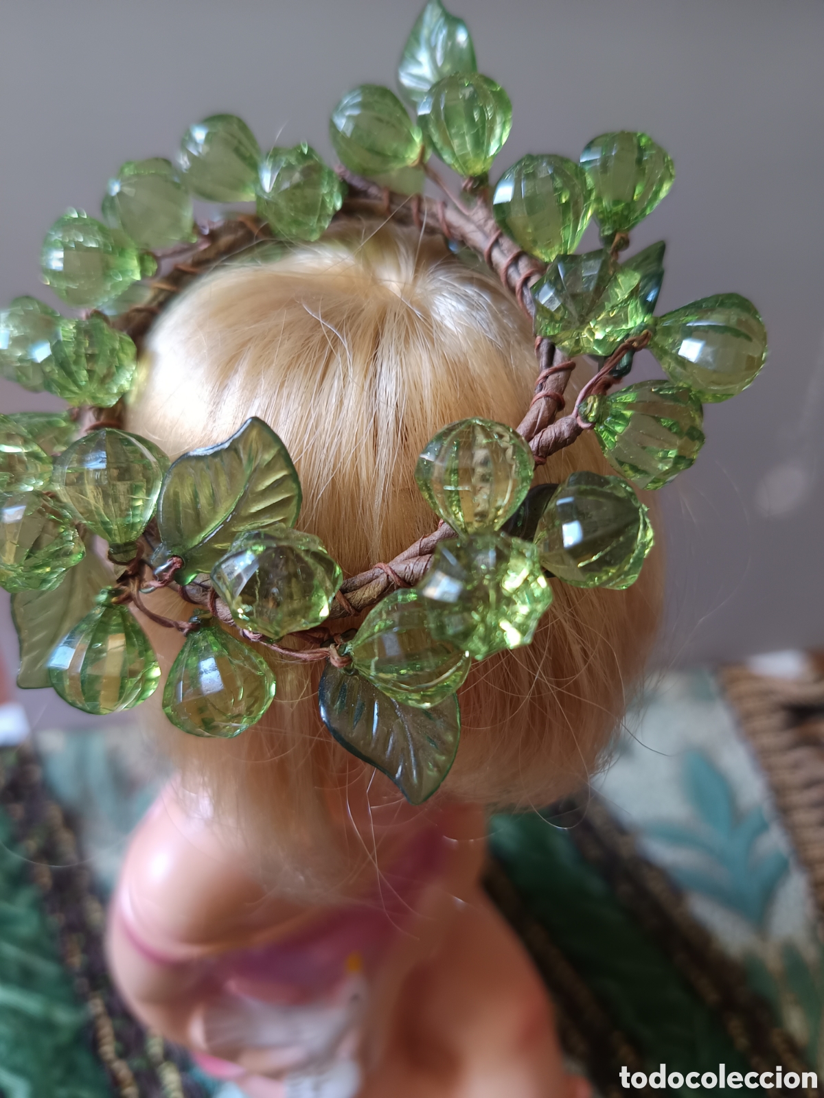 Joyeria: Corona verde de hojas para mu&ntilde;eca Ni&ntilde;o Jesus - Foto 5