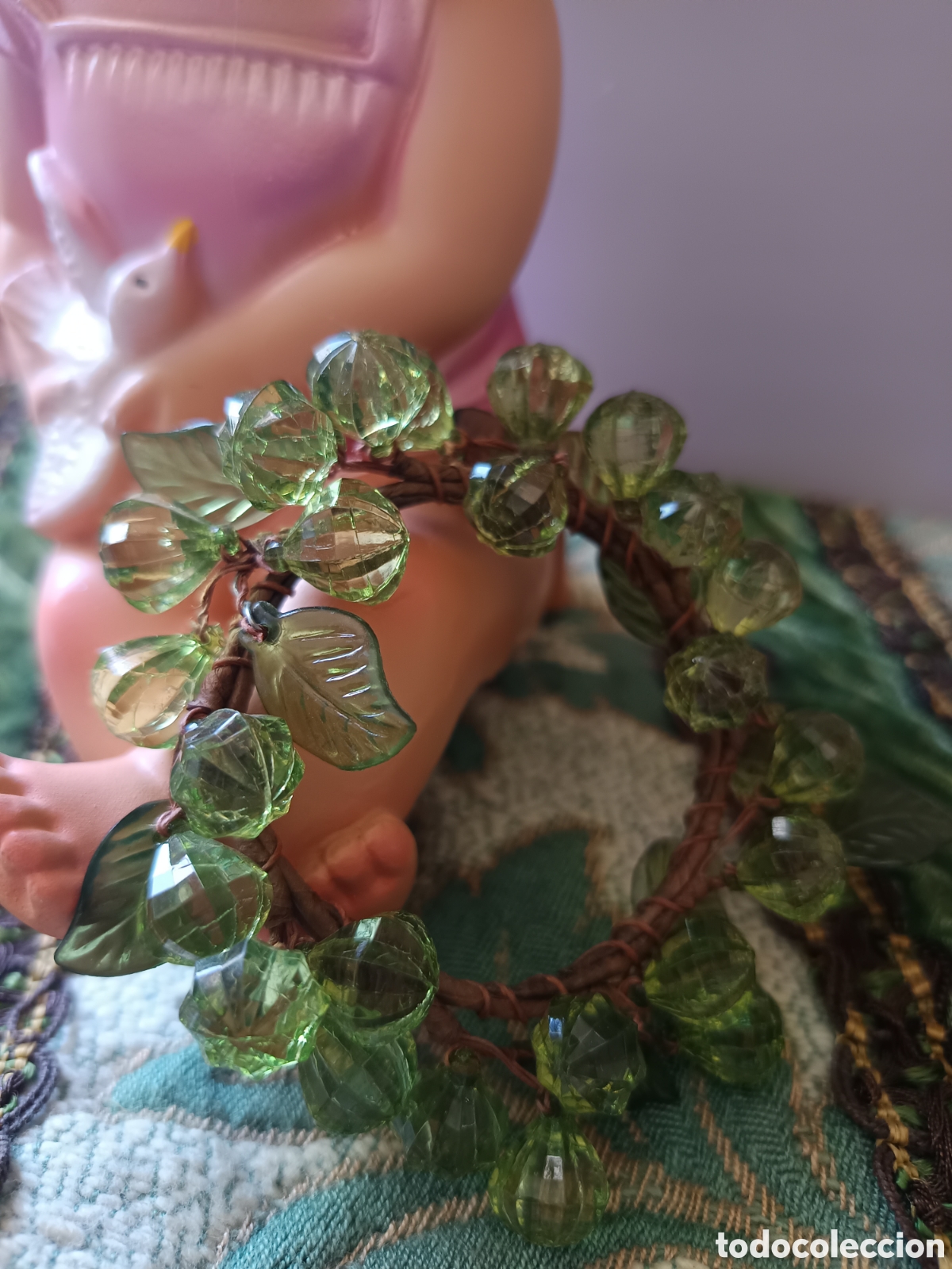 Joyeria: Corona verde de hojas para mu&ntilde;eca Ni&ntilde;o Jesus - Foto 2