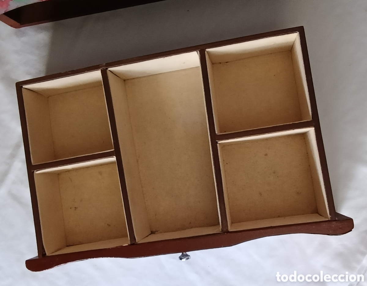Joyeria: Joyero de madera,decorado, 3 bandejas - Foto 2