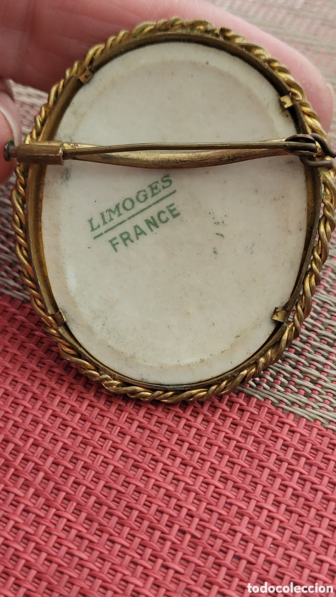 Joyeria: Broche antiguo Limoges - Foto 2