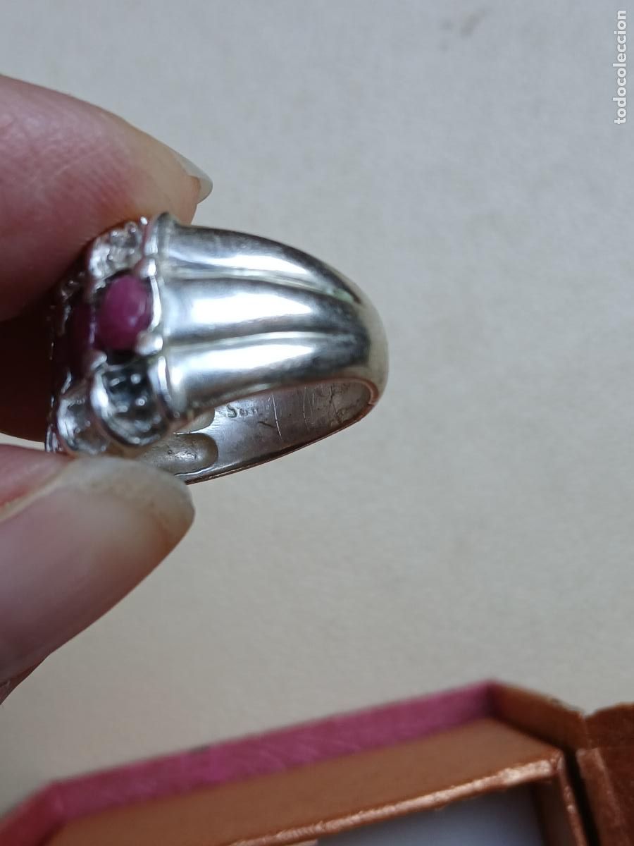 Joyeria: ANILLO PLATA DE LEY CON RUB&Iacute;ES - Foto 8