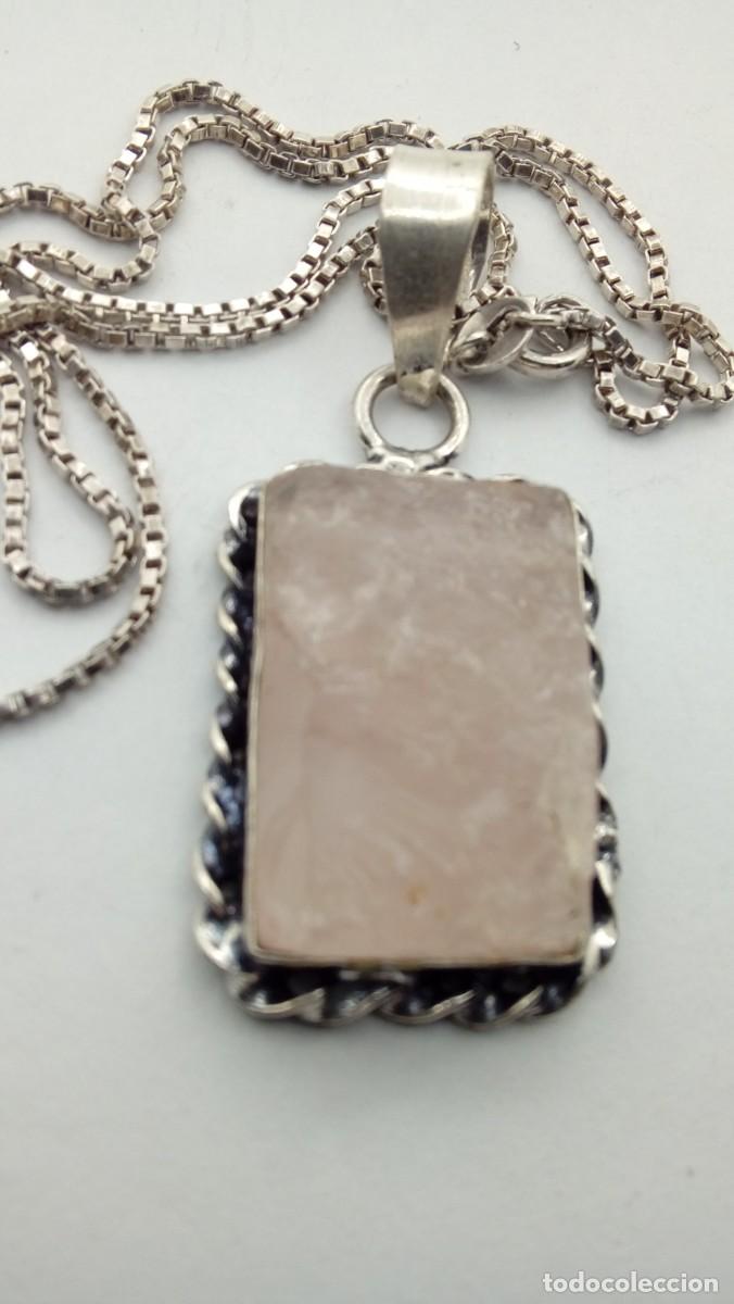 Joyeria: COLGANTE DE PLATA CON CUARZO ROSA - Foto 1