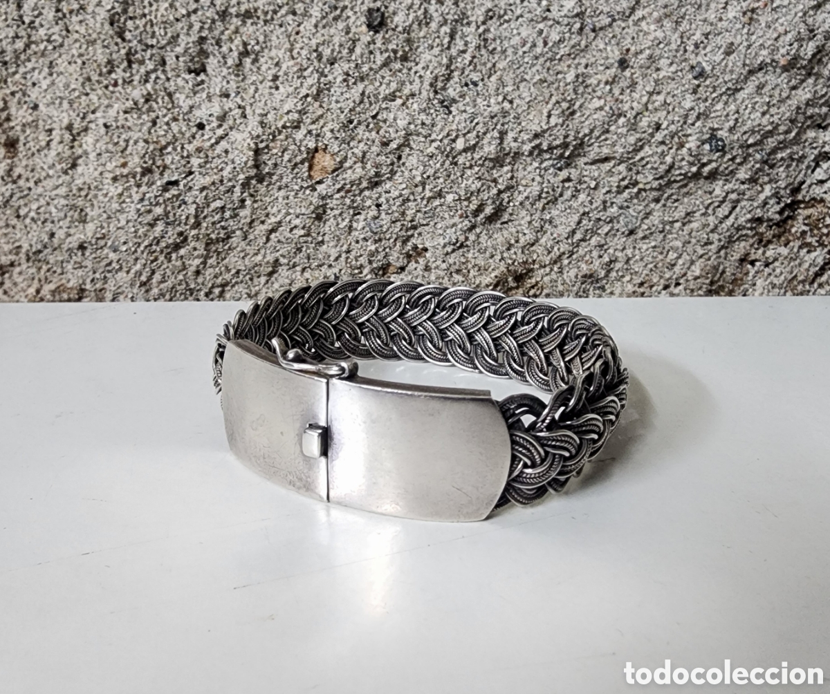 Joyeria: ✅️ BRAZALETE TRENZADO EN PLATA - Foto 2