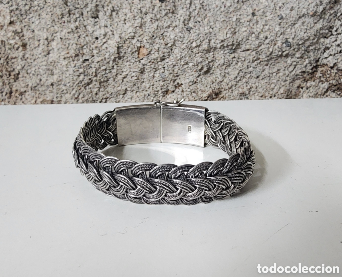 Joyeria: ✅️ BRAZALETE TRENZADO EN PLATA - Foto 3
