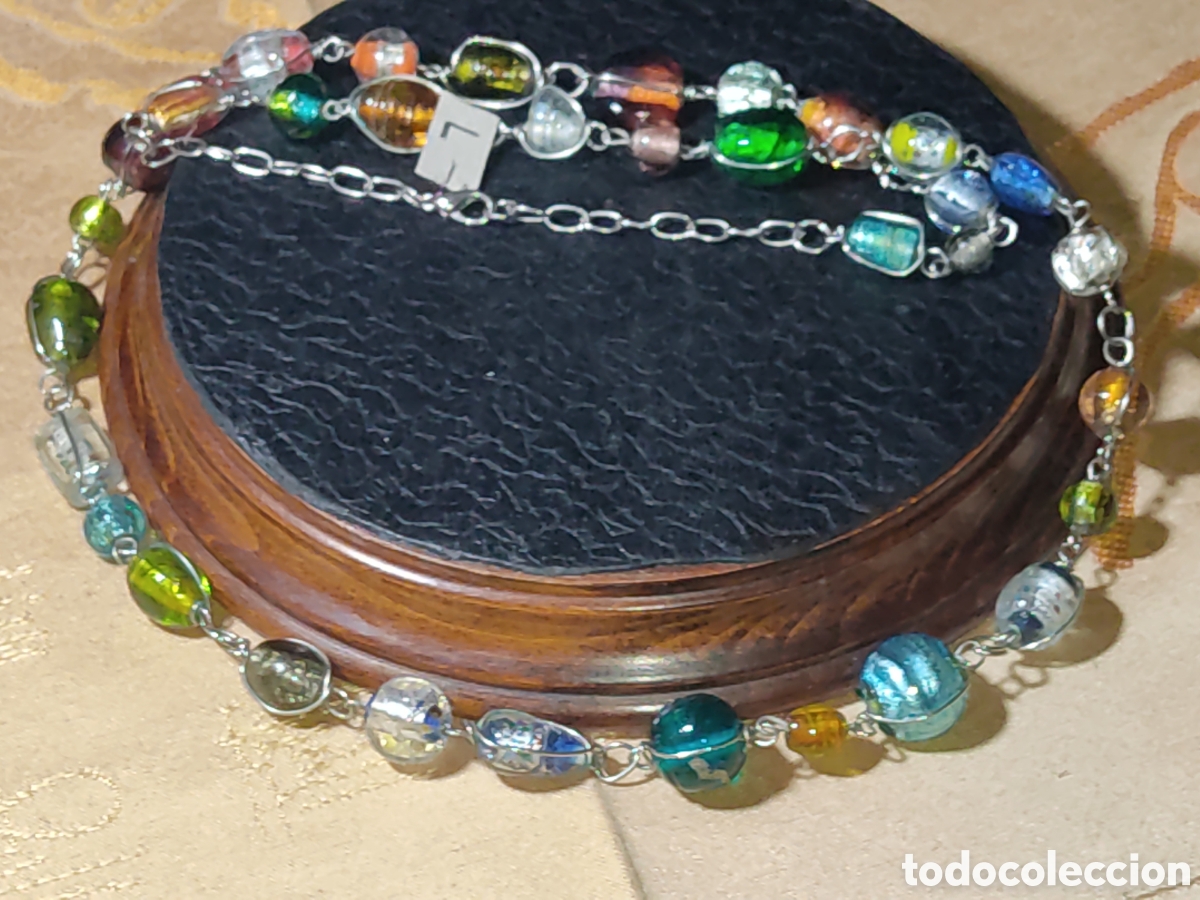 Joyeria: Antiguo Collar largo de cristal de Murano.*L* - Foto 2