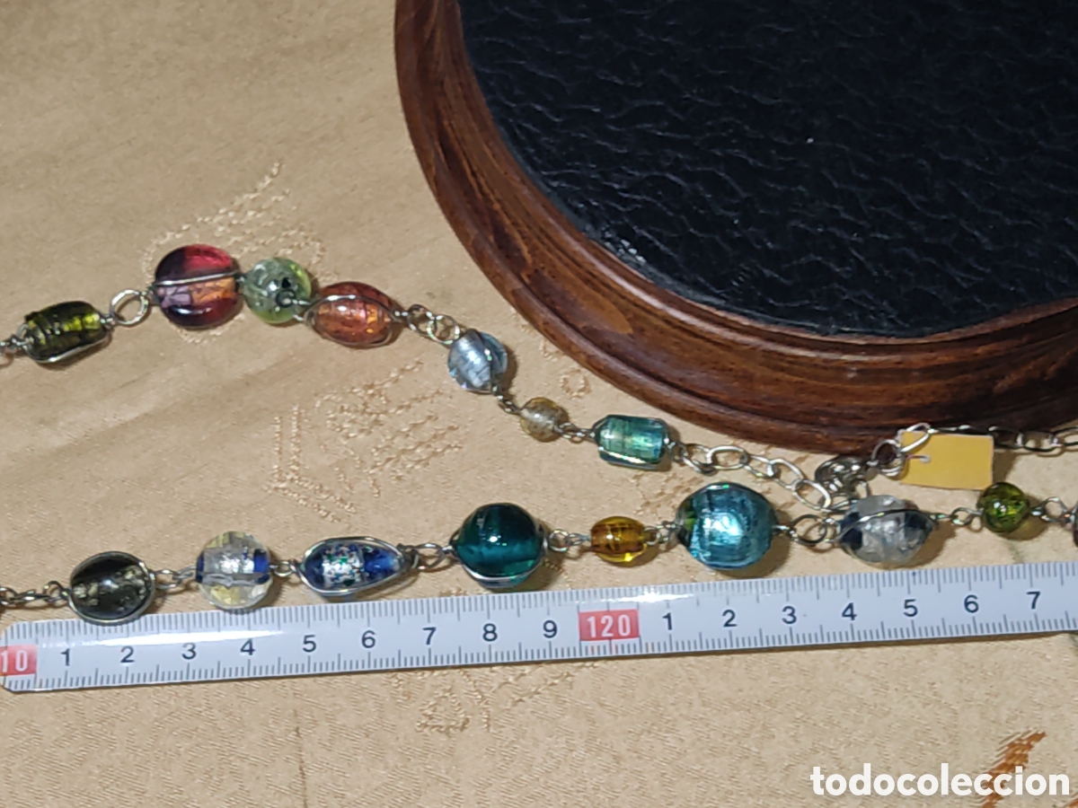 Joyeria: Antiguo Collar largo de cristal de Murano.*L* - Foto 3