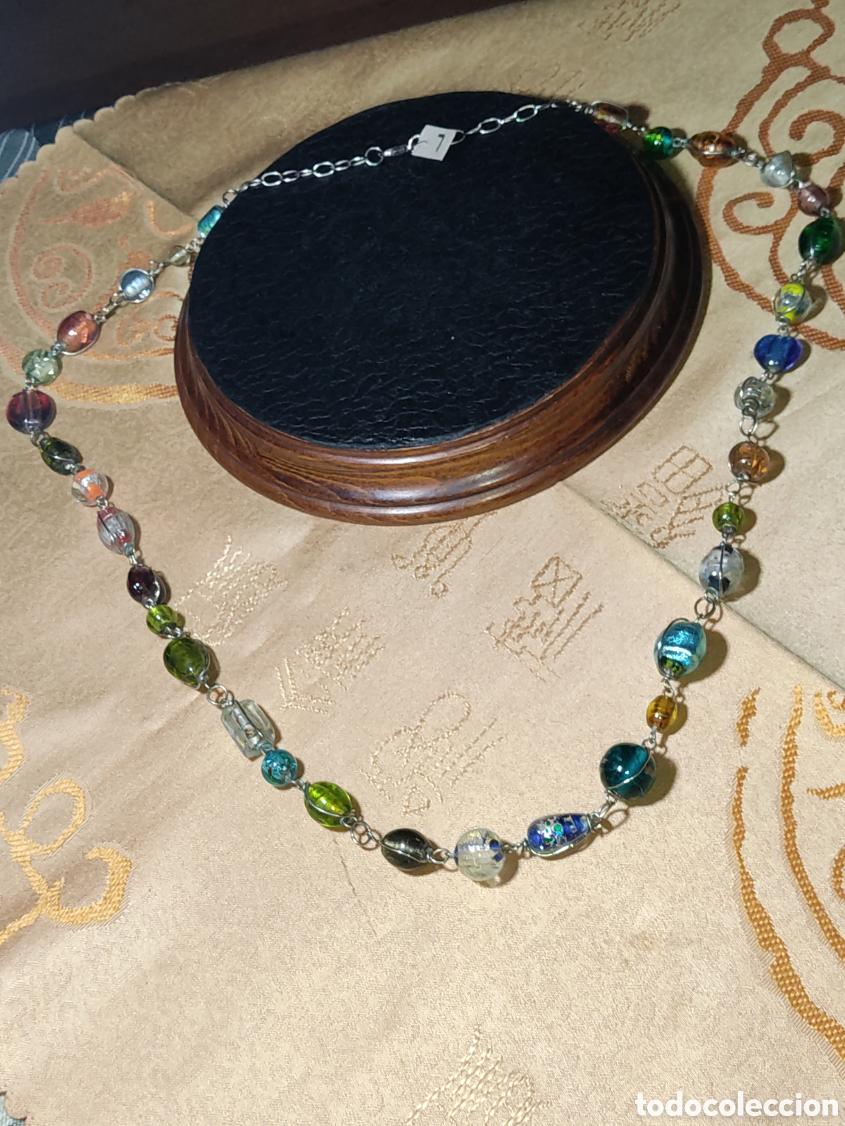 Joyeria: Antiguo Collar largo de cristal de Murano.*L* - Foto 5