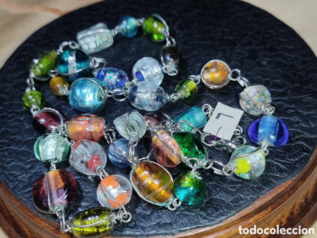 Joyeria: Antiguo Collar largo de cristal de Murano.*L* - Foto 10