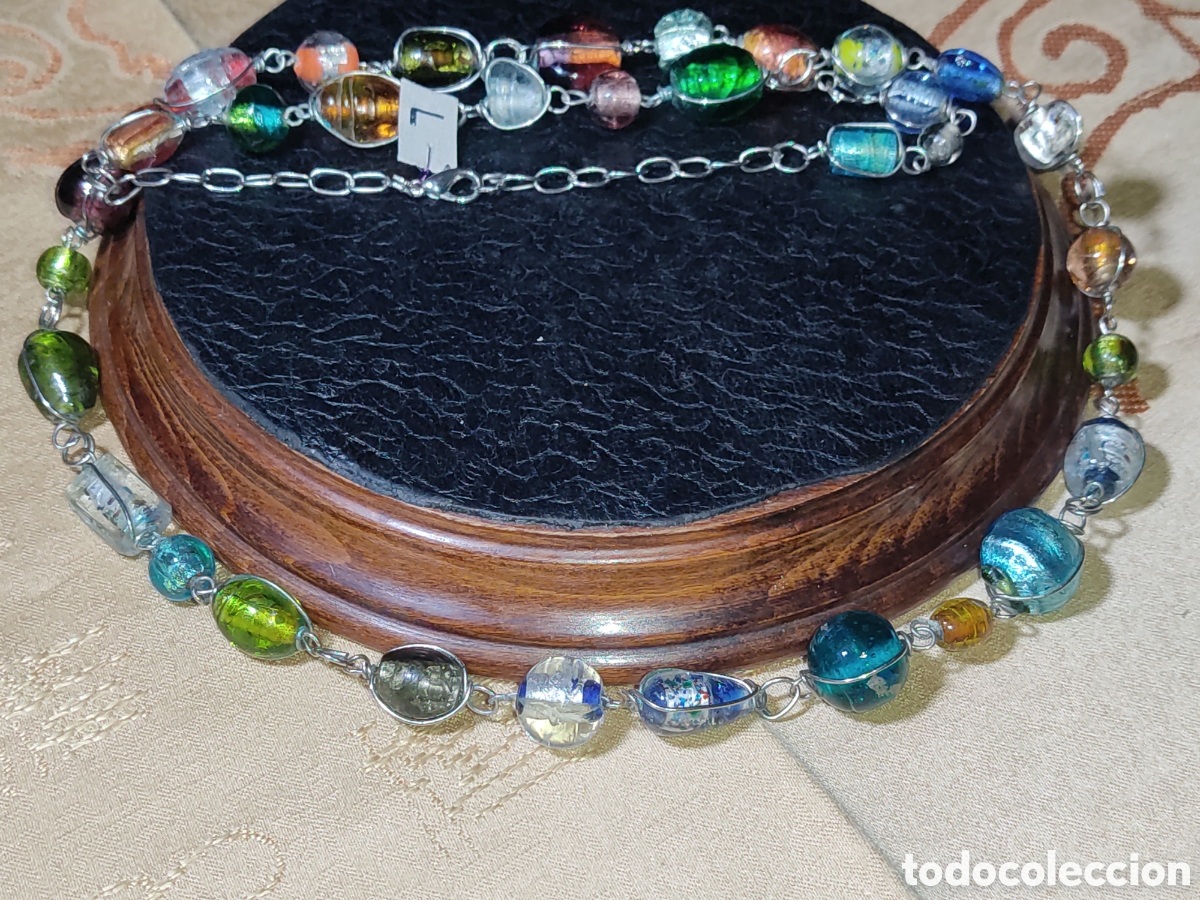 Joyeria: Antiguo Collar largo de cristal de Murano.*L* - Foto 1