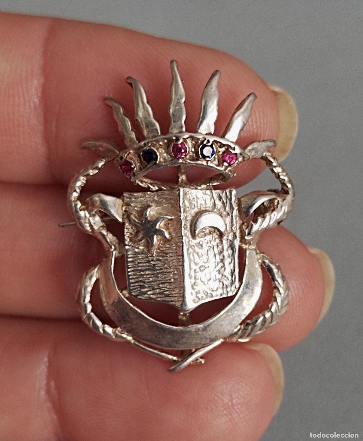 Joyeria: Bonito broche de plata de ley con piedritas. - Foto 3