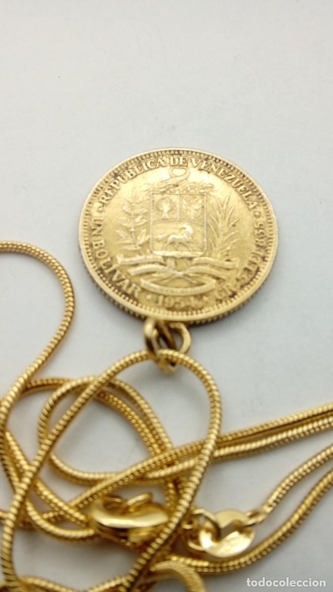 Joyeria: COLGANTE MONEDA PLATA CON BA&Ntilde;O DE ORO - Foto 2