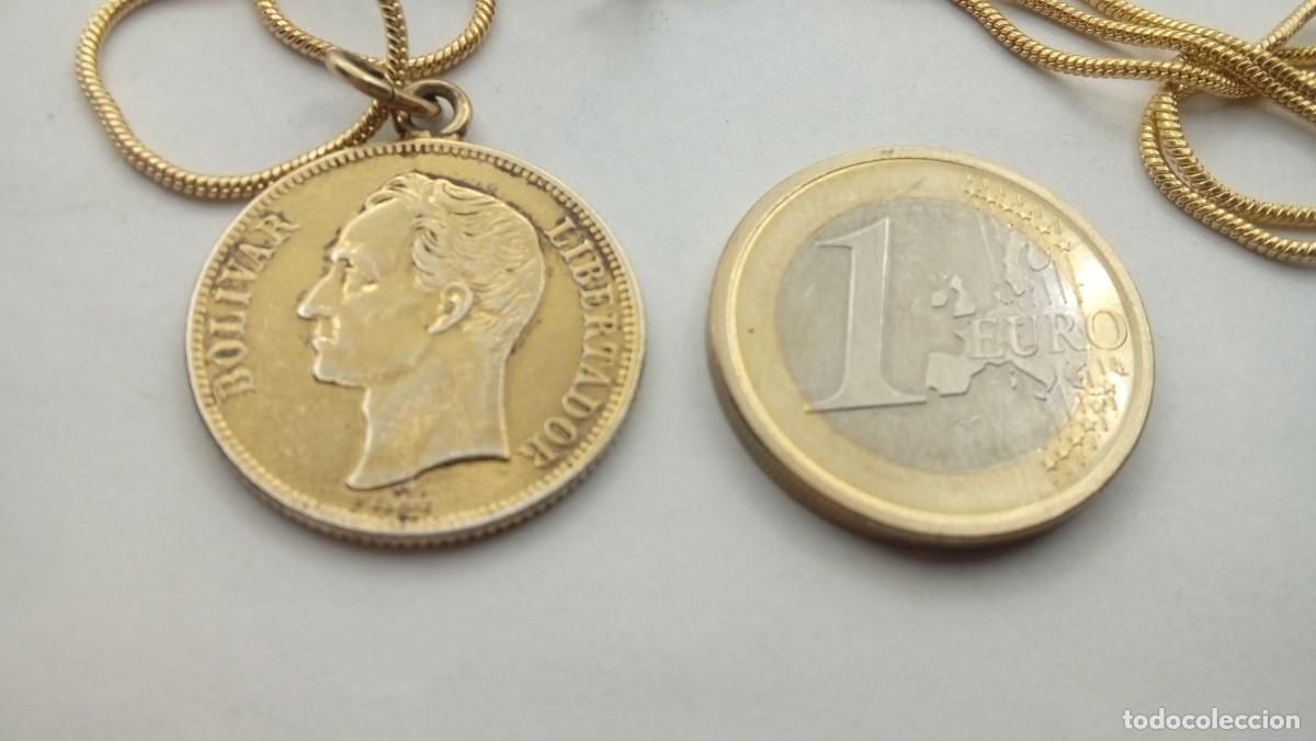 Joyeria: COLGANTE MONEDA PLATA CON BA&Ntilde;O DE ORO - Foto 3