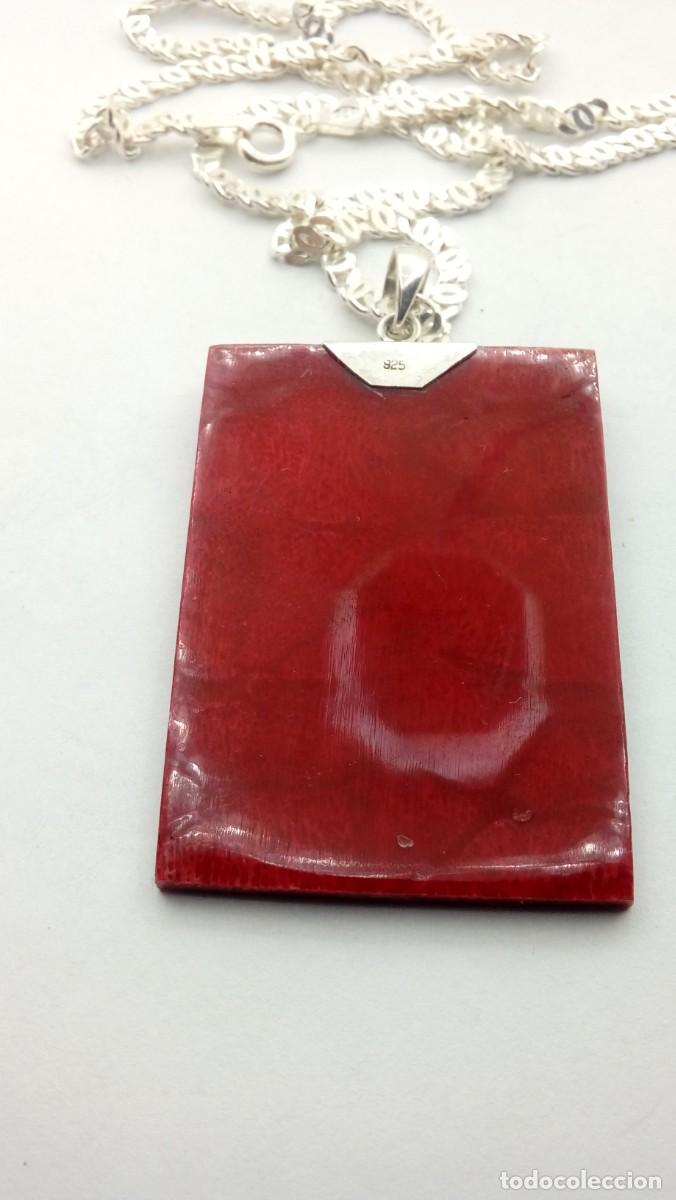 Joyeria: COLGANTE PLATA CON PLACA DE CORAL - Foto 2