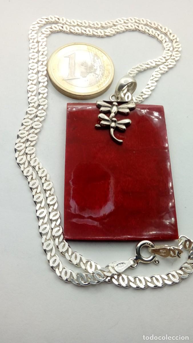 Joyeria: COLGANTE PLATA CON PLACA DE CORAL - Foto 3