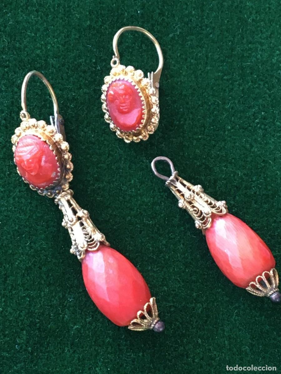 Joyeria: Pendientes de coral muy antiguos - Foto 2