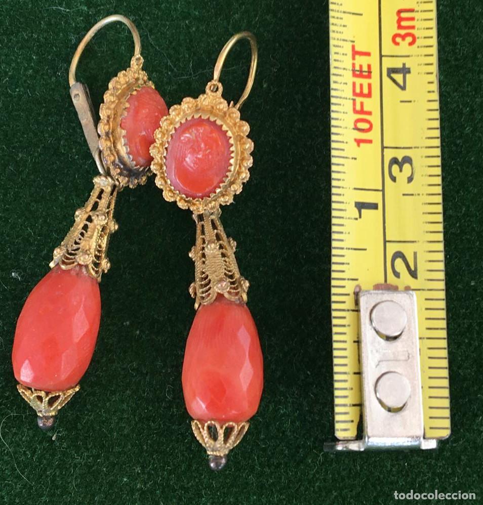 Joyeria: Pendientes de coral muy antiguos - Foto 5