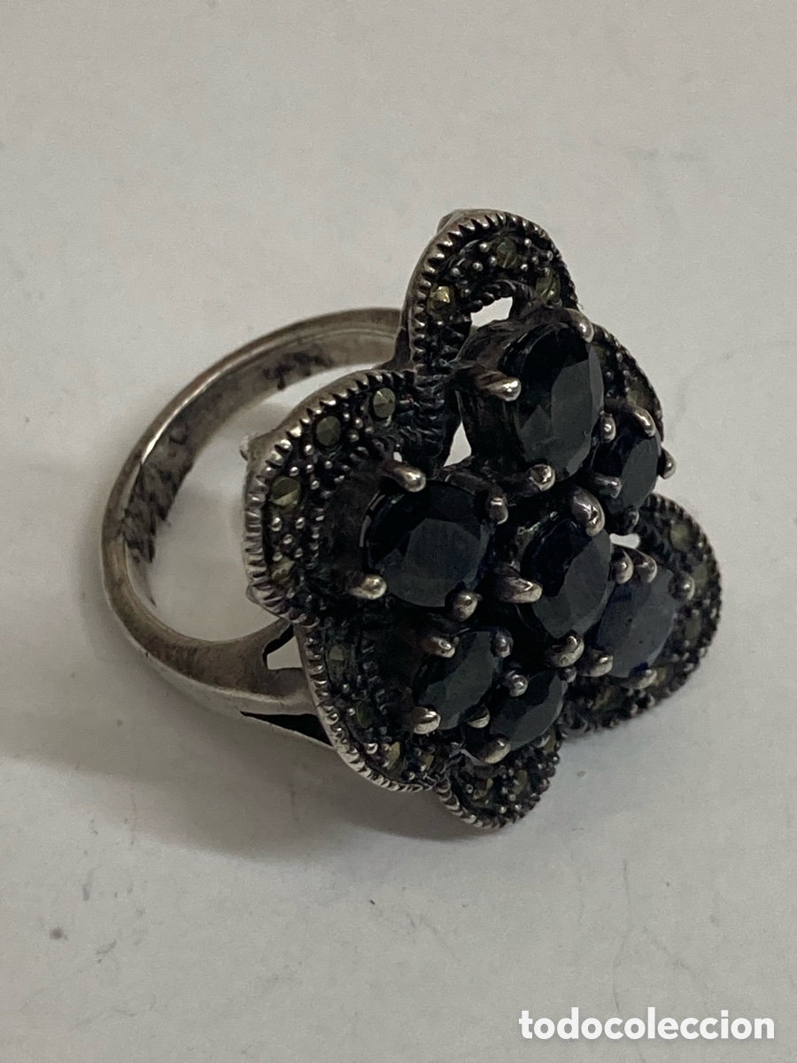 Joyeria: Anillo de plata y marquesita / S439 - Foto 2