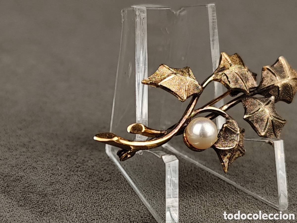 Joyeria: Antiguo Broche de Plata Dorada - Foto 7