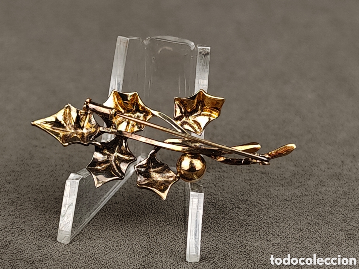 Joyeria: Antiguo Broche de Plata Dorada - Foto 9