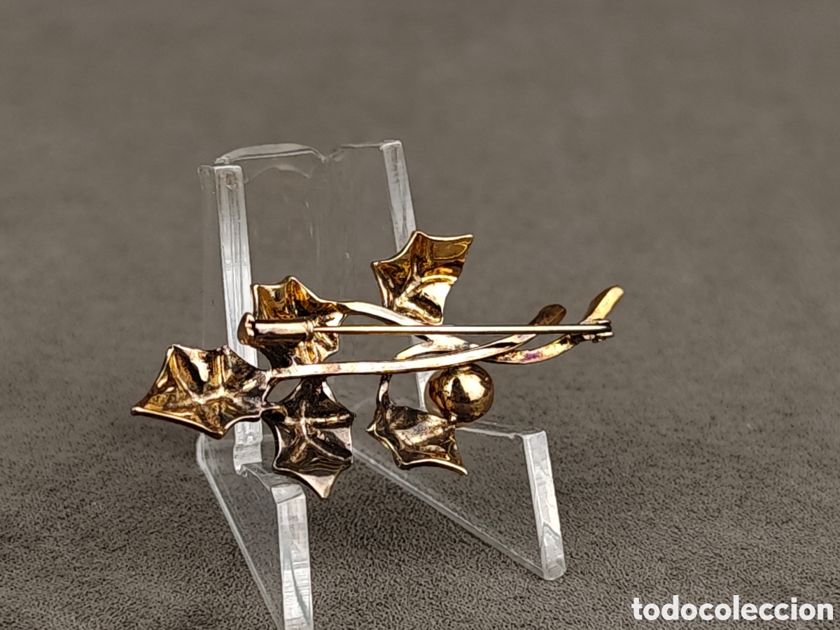 Joyeria: Antiguo Broche de Plata Dorada - Foto 10
