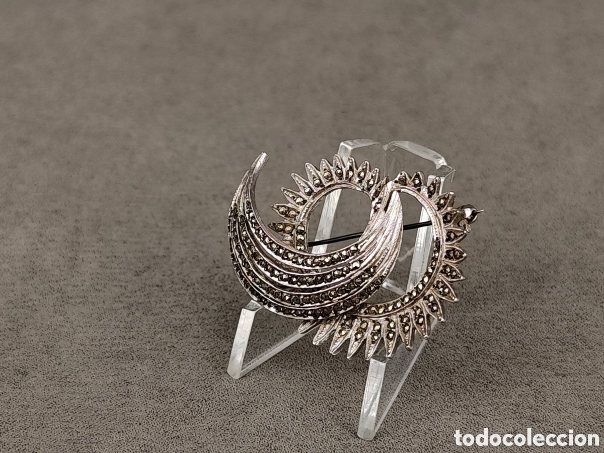 Joyeria: Antiguo Broche con Marcasitas - Foto 7