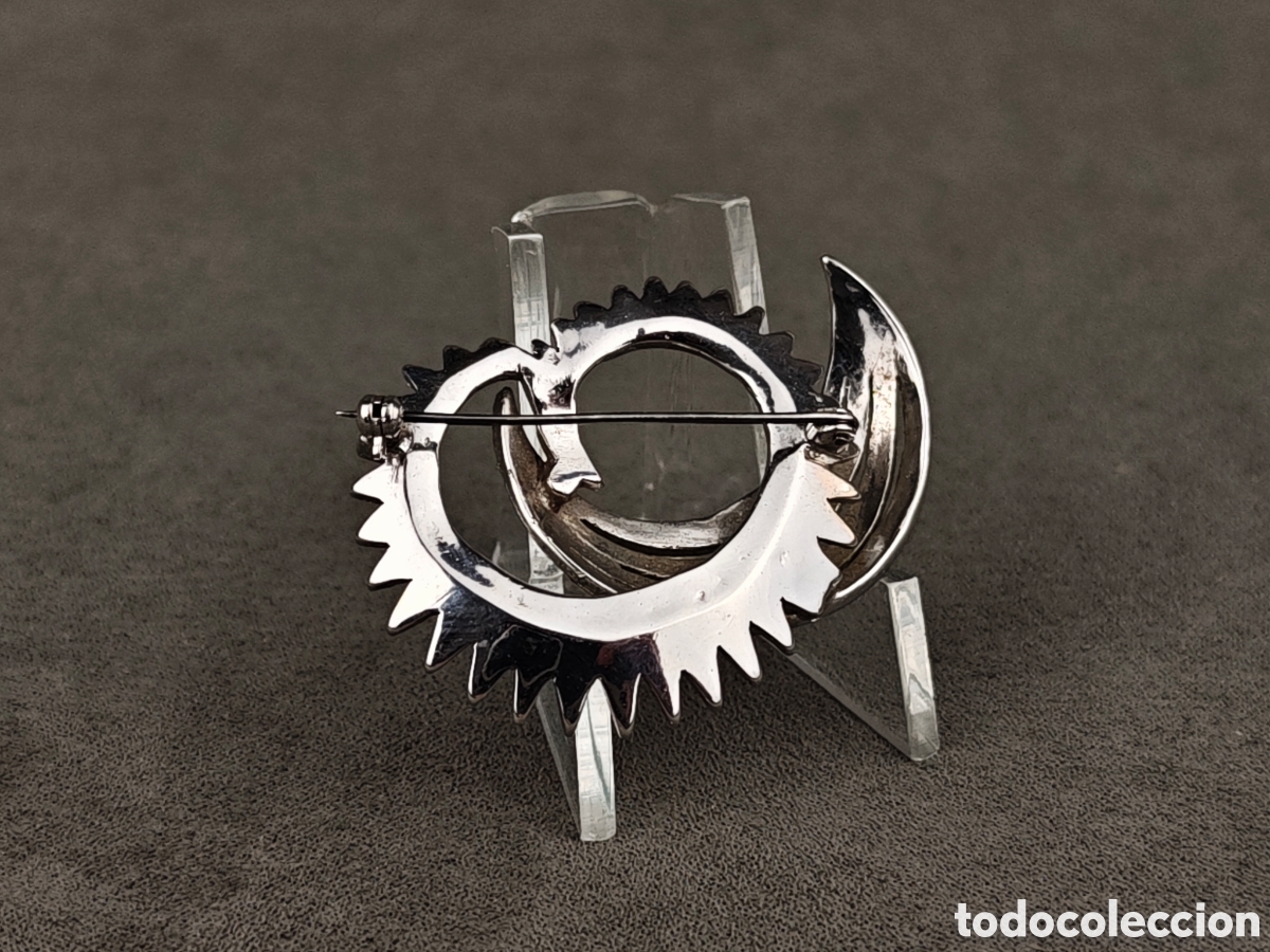 Joyeria: Antiguo Broche con Marcasitas - Foto 9