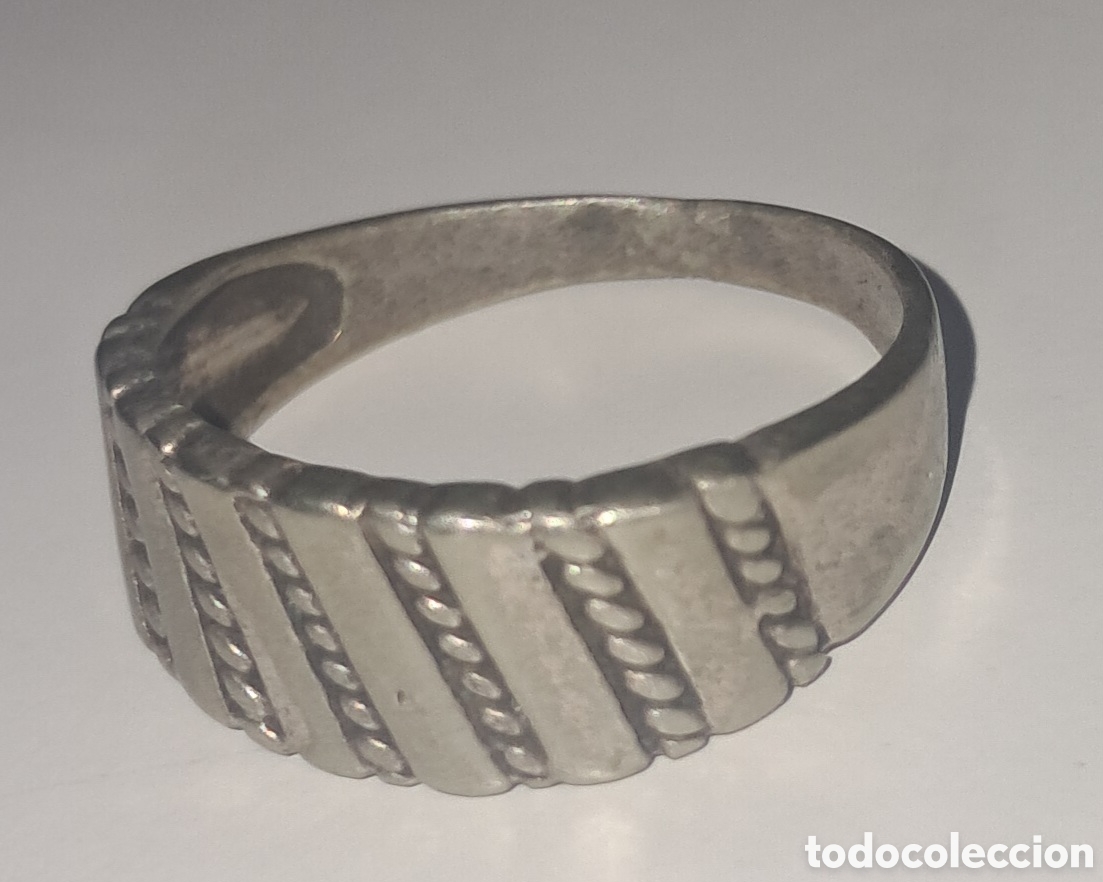 Joyeria: Anillo plata con bandas texturizadas - Foto 1