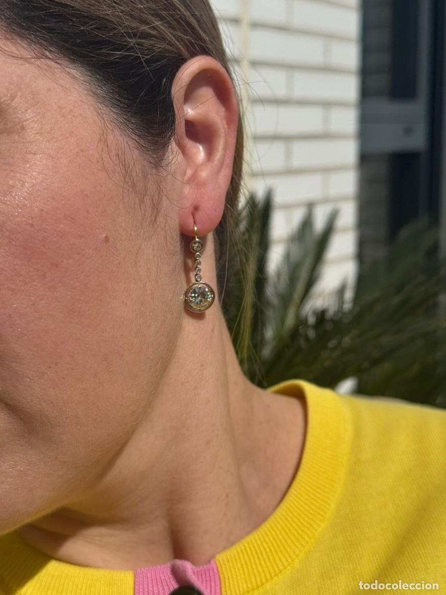 Joyeria: Pendientes vintage con diamantes - Foto 9