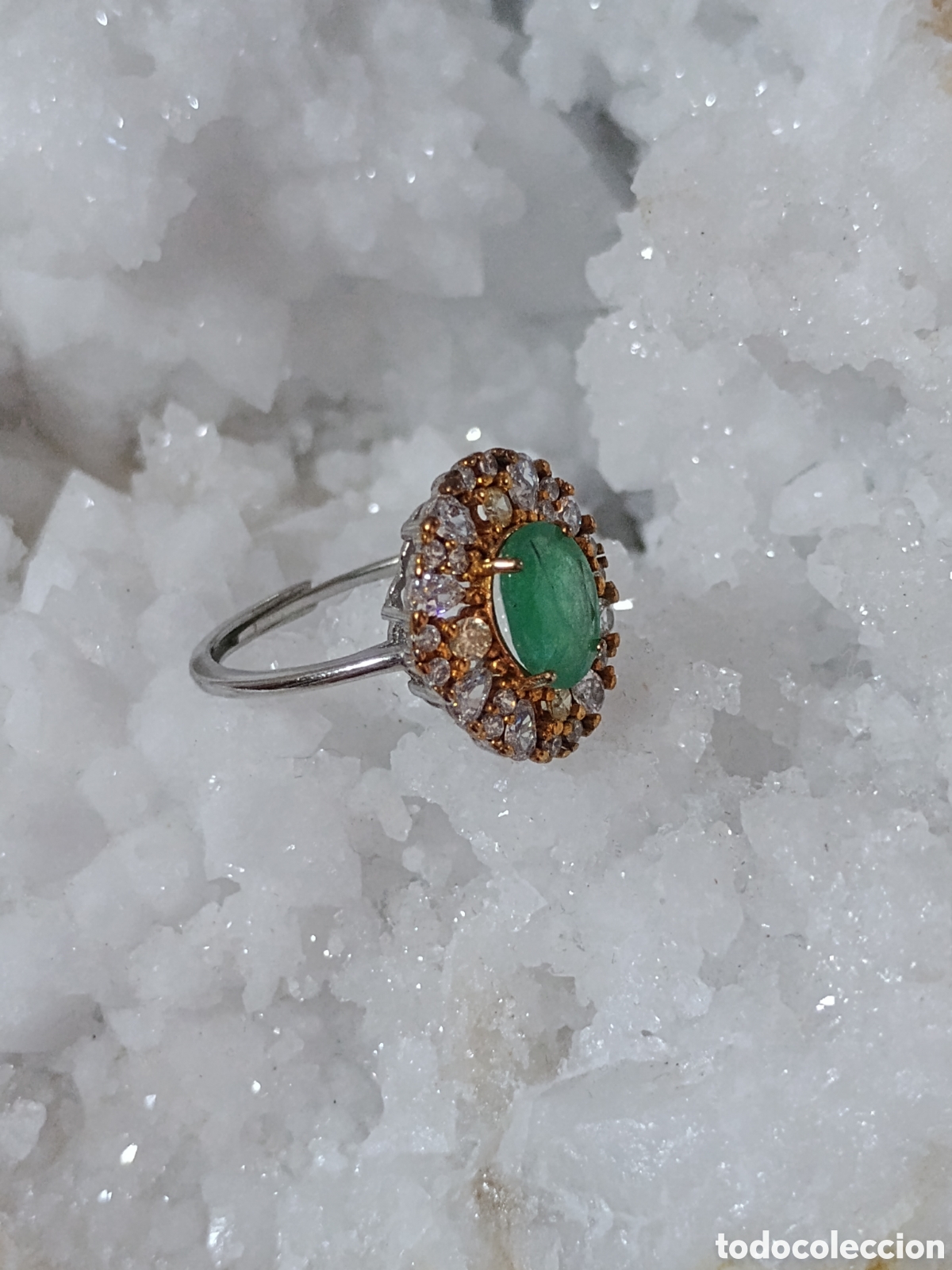 Joyeria: Anillo de plata con esmeraldas - Foto 3