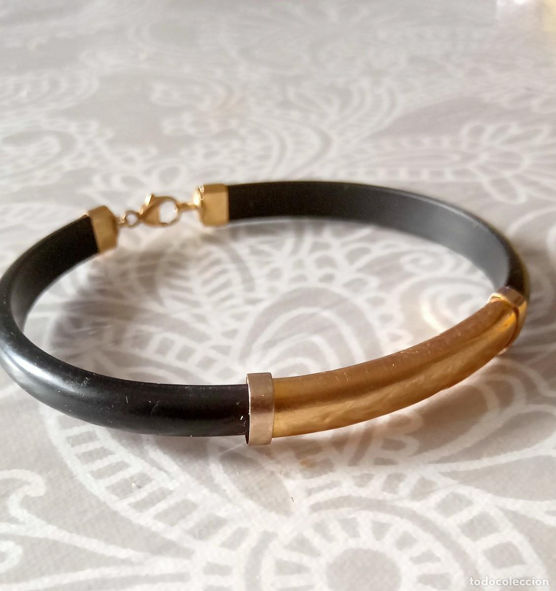 Joyeria: Pulsera Oro 18k caucho - Foto 1